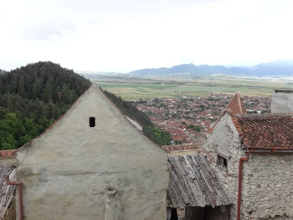 Utsikt Från Rasnov Citadel Rumänien — Stockfoto