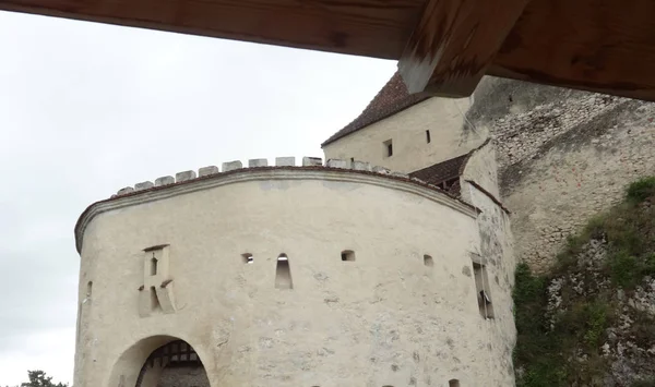 Facade Rasnov Citadel Romania — Stock Photo, Image