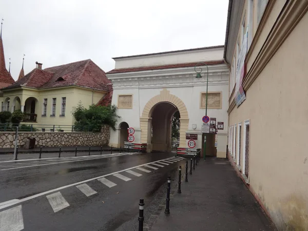 Street Arch Brasov Romanya — Stok fotoğraf