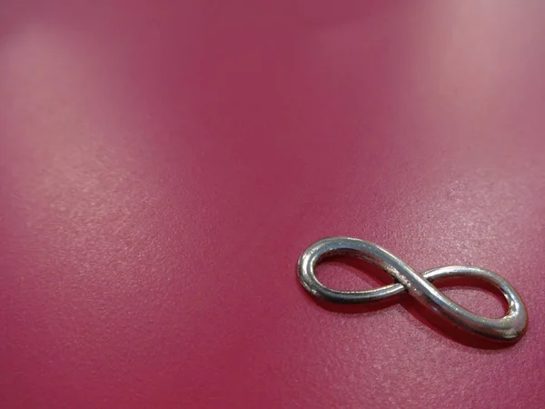 Infinity Symbol Rosa Bakgrund — Stockfoto