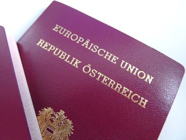 Avusturya pasaportu görünümü