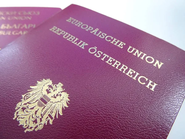 Avusturya pasaportu görünümü
