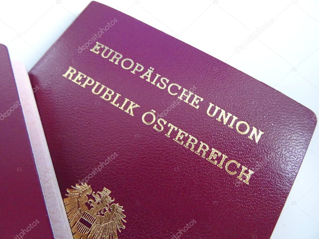 view of Austrian Passport