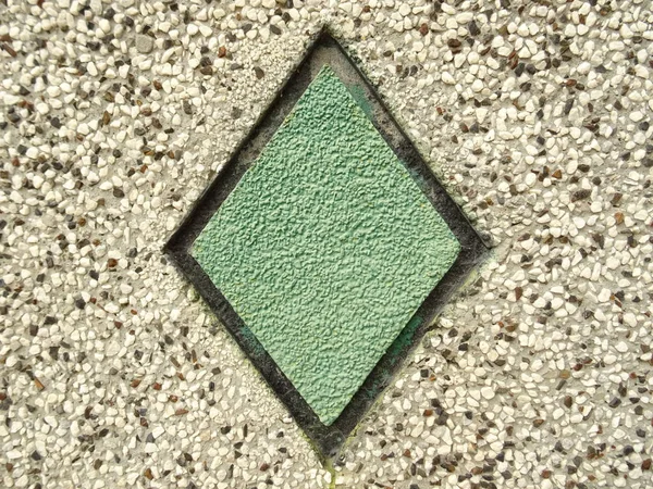 緑の菱形モザイク装飾 — ストック写真
