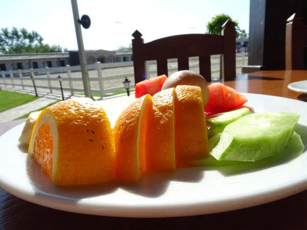 Frutta Verdura Colazione — Foto Stock