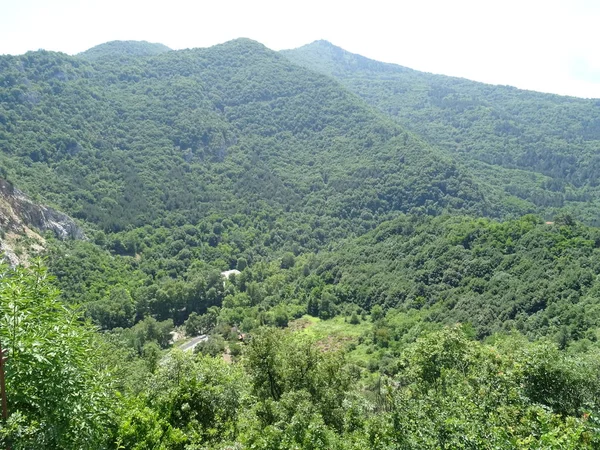 Hermosa Vista Sobre Green Mountain Día Soleado —  Fotos de Stock