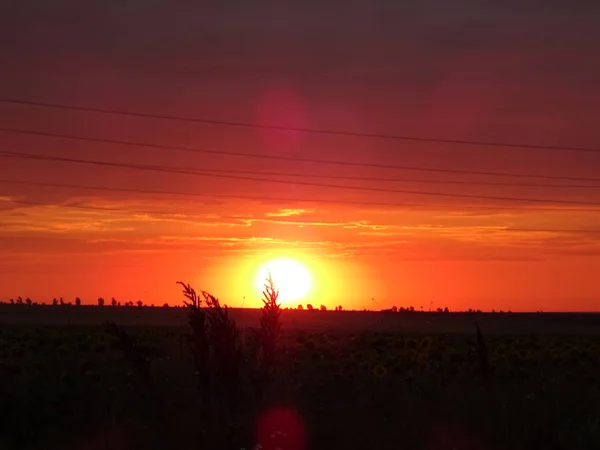 Red Sunset Sky — Stock Photo, Image