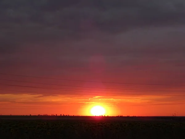 Red Sunset Sky — Stock Photo, Image