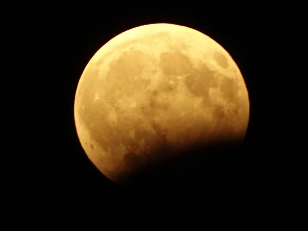 Full Moon on Black Sky Background — Stock Photo, Image