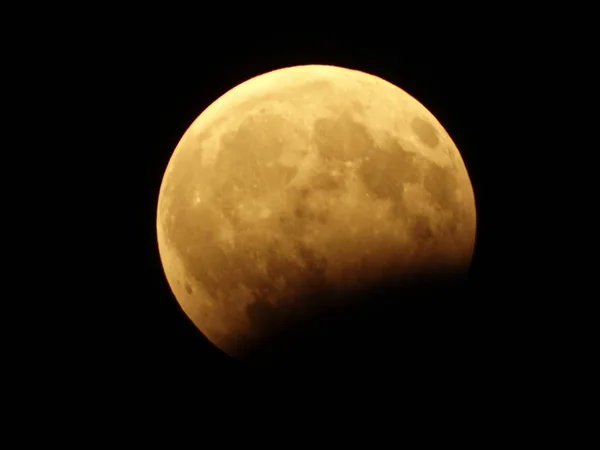 Full Moon on Black Sky Background — Stock Photo, Image