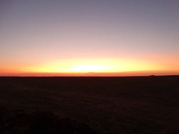 Solnedgång horisonten — Stockfoto