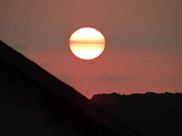 Roter Abendhimmel — Stockfoto