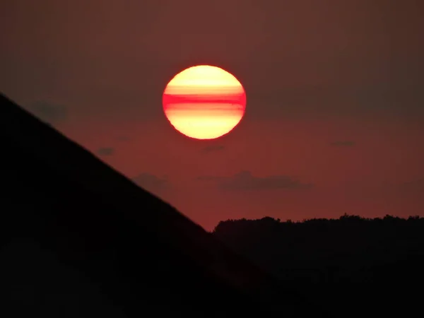 赤い夕焼け空 — ストック写真