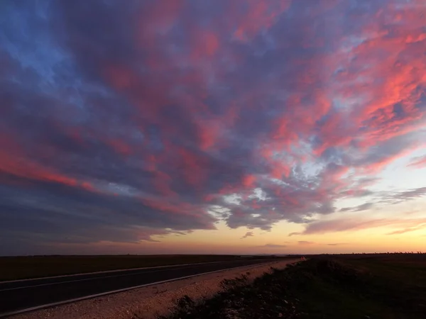 Bright Sunset Sky — Stock Photo, Image