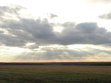 Dramatik bulutlu gökyüzü