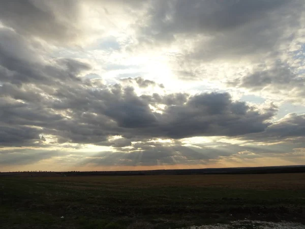 Céu nublado dramático — Fotografia de Stock