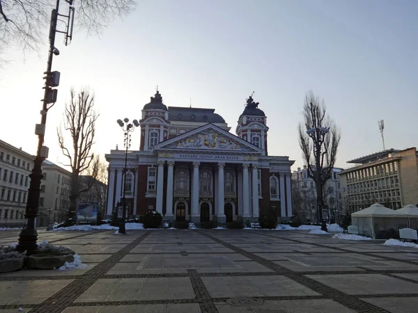 Ivan Vazov National Theatre Sofia Bulgária — Fotografia de Stock