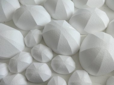 Soyut Beyaz Oval Şekiller