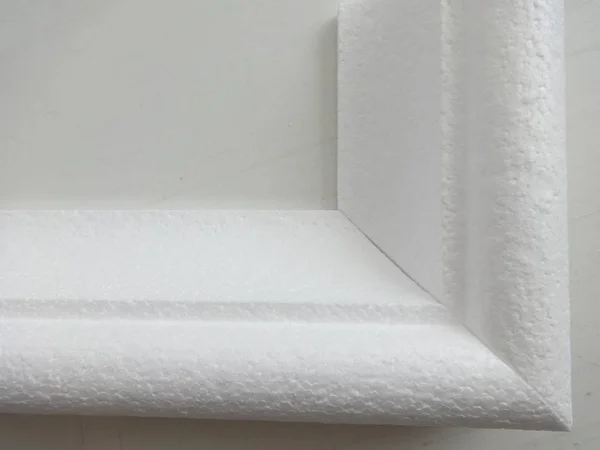 Streszczenie biała ramka narożna na białym tle — Zdjęcie stockowe