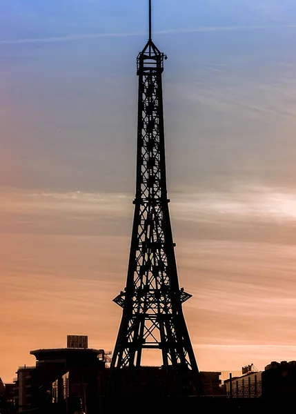 Het Prototype Van Eiffel Toren Een Pret Park — Stockfoto