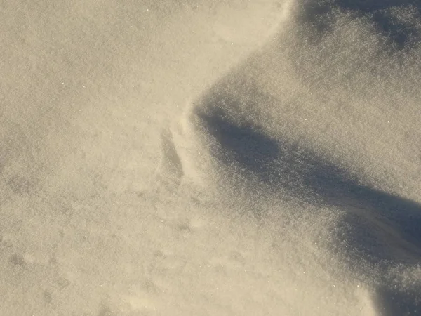 Vit Klar Snö Gnistrande Solen — Stockfoto