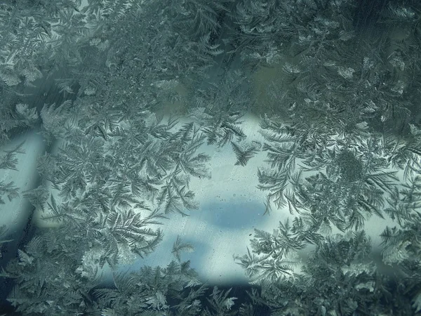 Frost på ett glas — Stockfoto