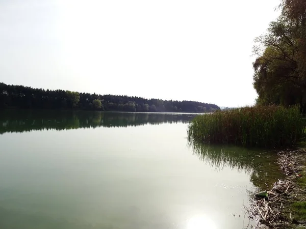 Штучне озеро — стокове фото