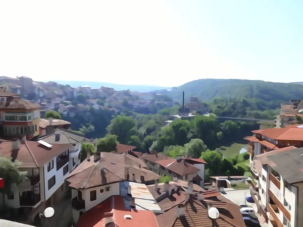 Вид Город Велико Тырново Болгария — стоковое фото