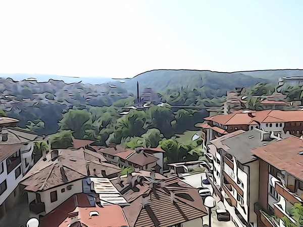 Blick Auf Die Stadt Veliko Tarnovo Bulgarien — Stockfoto