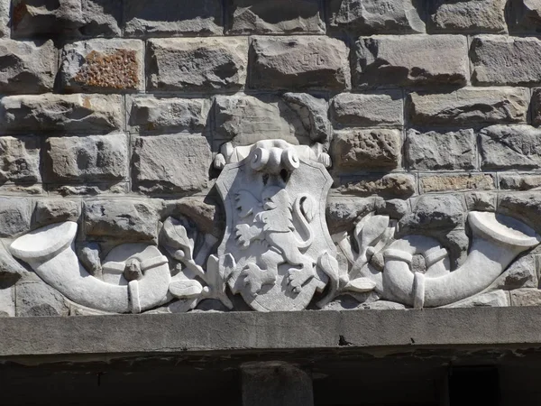 Ornament Fasady Kamienia Starego — Zdjęcie stockowe
