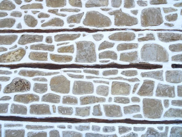 Authentic Bulgarian Stone Wall — Stock Photo, Image