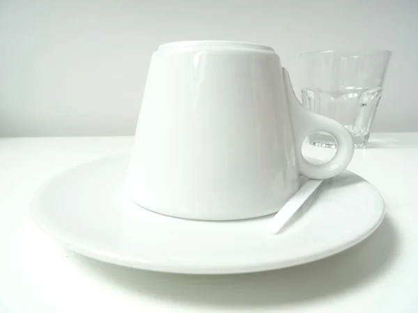 Üres fehér teáscsésze — Stock Fotó