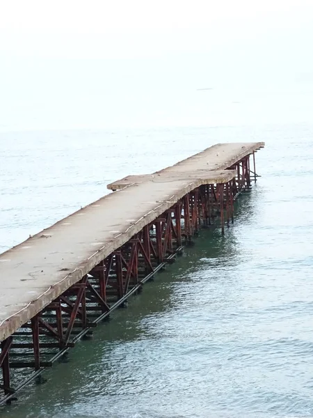 Brygga Havet Dagtid — Stockfoto