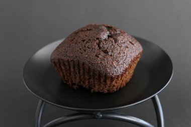 Çikolata Brownie Siyah Arka Plan izole