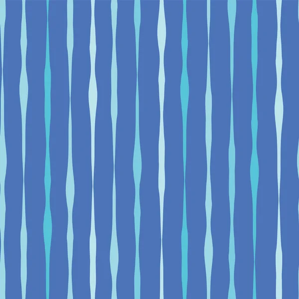 Moderno sfondo vettoriale blu senza cuciture. Tonalità blu linee verticali disegnate a mano in righe su sfondo blu. Sfondo tonalità blu. Ictus ondulati disegnati a mano. Un backgound strutturato. Linee astratte — Vettoriale Stock