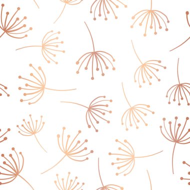 Gül altın folyo çiçek sorunsuz vektör arka plan