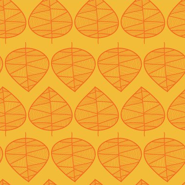 Altın yaprağı deseni sarı bir arka plan üzerinde.