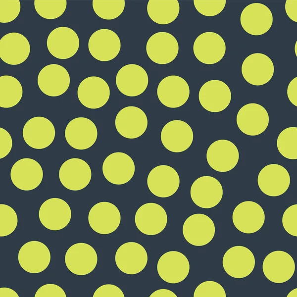 Willekeurig geplaatste polka dots kalk op donker blauwe patroon — Stockvector