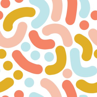 Eğri şekiller seamless modeli Özet. Satırları