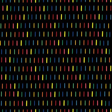 El yapımı sorunsuz doku - kesikli çizgi olarak gökkuşağı renkleri. Tebrik kartları, kartvizit, kapaklar ve daha fazlası için arka plan olarak mükemmel. Dikişsiz yüzey desen vektör tasarımı darbeleri ile.