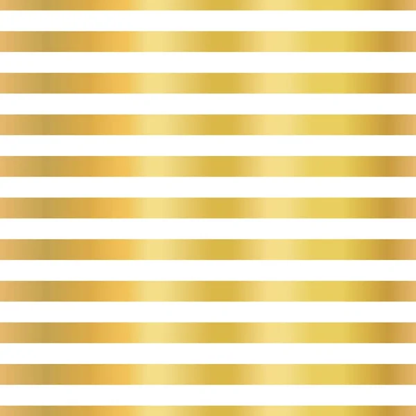 Rayas de lámina de oro líneas horizontales vector sin costura — Archivo Imágenes Vectoriales