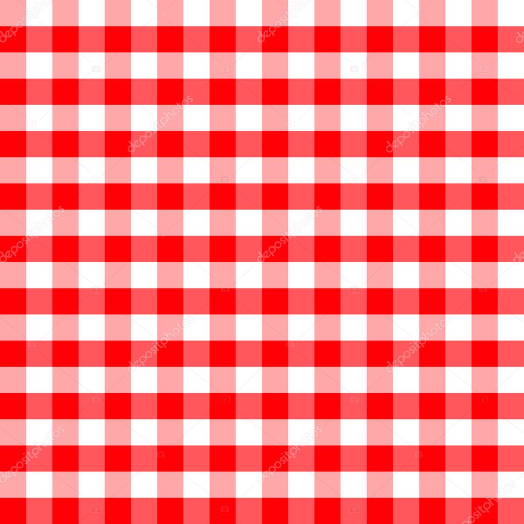 Red and white plaids seamless pattern. Checkered seamless vector pattern. Great for backgrounds, fabric, packaging, and all kind of paper projects. Easter background.