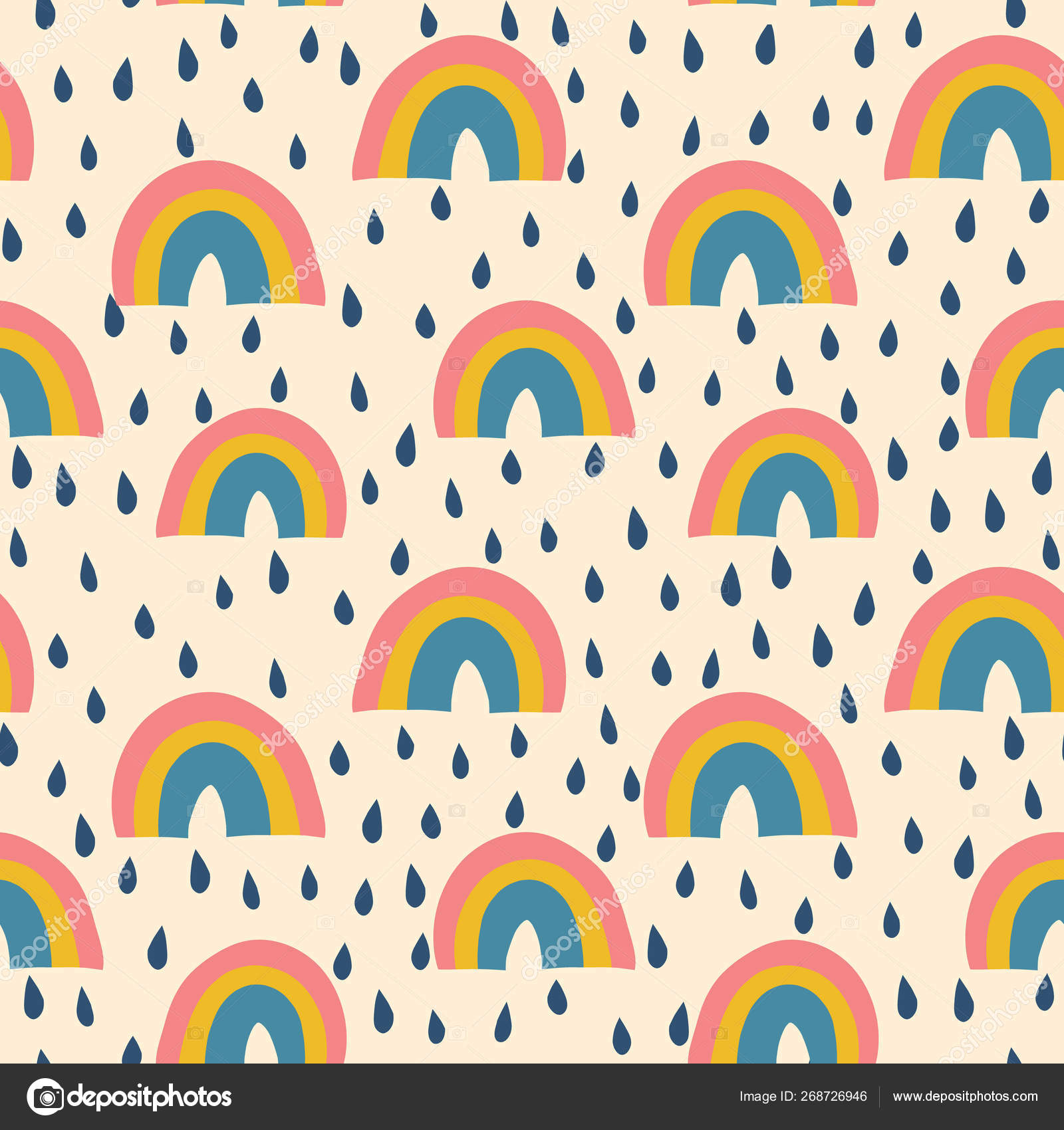 Retro rainbow abstract background vintage 70s Vector Image