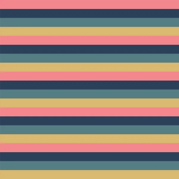 Horizontal rose bleu or jaune rayures fond vectoriel sans couture — Image vectorielle