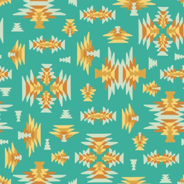 Etnik geometrik kilim dokuma sorunsuz vektör arka plan