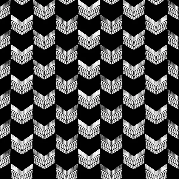 El çekilmiş siyah beyaz yaratıcı vektör balıksırtı desen, baskı için mükemmel sorunsuz kompozisyon, kumaş, duvar kağıdı, scrapbooking veya web projeleri.