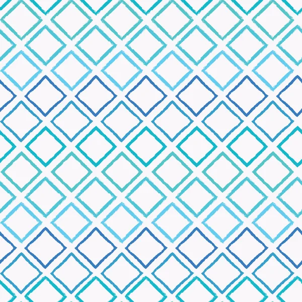 Abstracto colorido azul ombre geométrico sin costura vector patrón fondo con formas de diamante cepillo acariciado para la tela, papel pintado, proyectos de scrapbooking o fondos . — Vector de stock