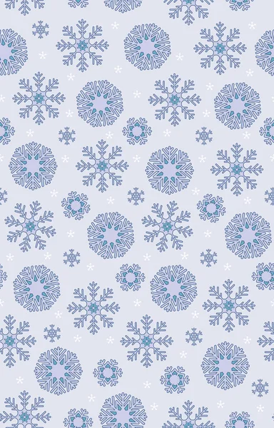 Einfache lila monochrom Bohemian Weihnachten Spitze Schneeflocken Vektor nahtlose Muster Hintergrund für Stoff, Tapete, Scrapooking-Projekte für die Winterferien. — Stockvektor