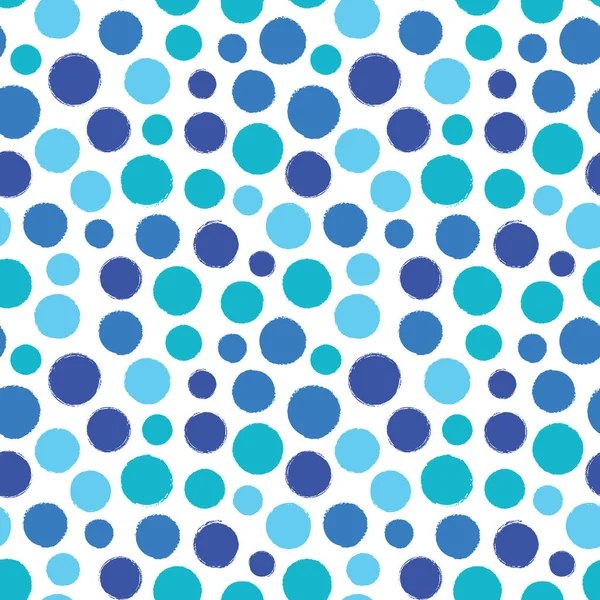 Renkli düzensiz polka noktalar vektör dikişsiz desen. Trendy sorunsuz desen. Beyaz arka planda kıyı renkleri. Vektör illüstrasyon. Yüzey deseni tasarımı.