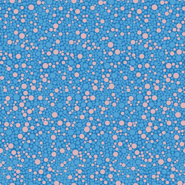 Ditsy pointillé motif vectoriel sans couture avec des cercles créés à partir de points. Conception de motif de surface pour tissu, scrapbooking, projets de papier peint . — Image vectorielle